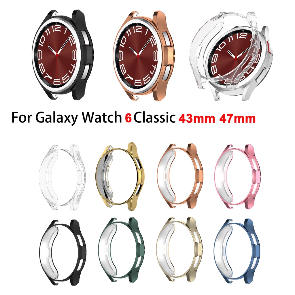 SAMSUNG Tpu 保護殼適用於三星 Galaxy Watch6 Watch 6 Classic 43mm 47mm