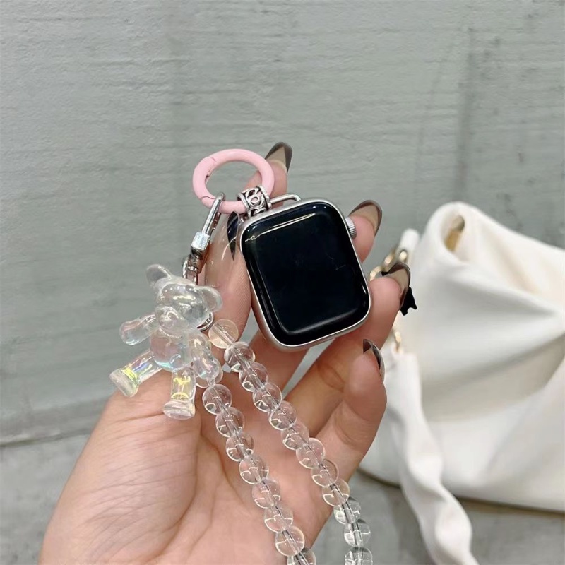 手鍊錶帶適用於 Apple Watch Series 8 7 6 SE 5 4 3 項鍊吊墜錶帶 38mm 42mm 4