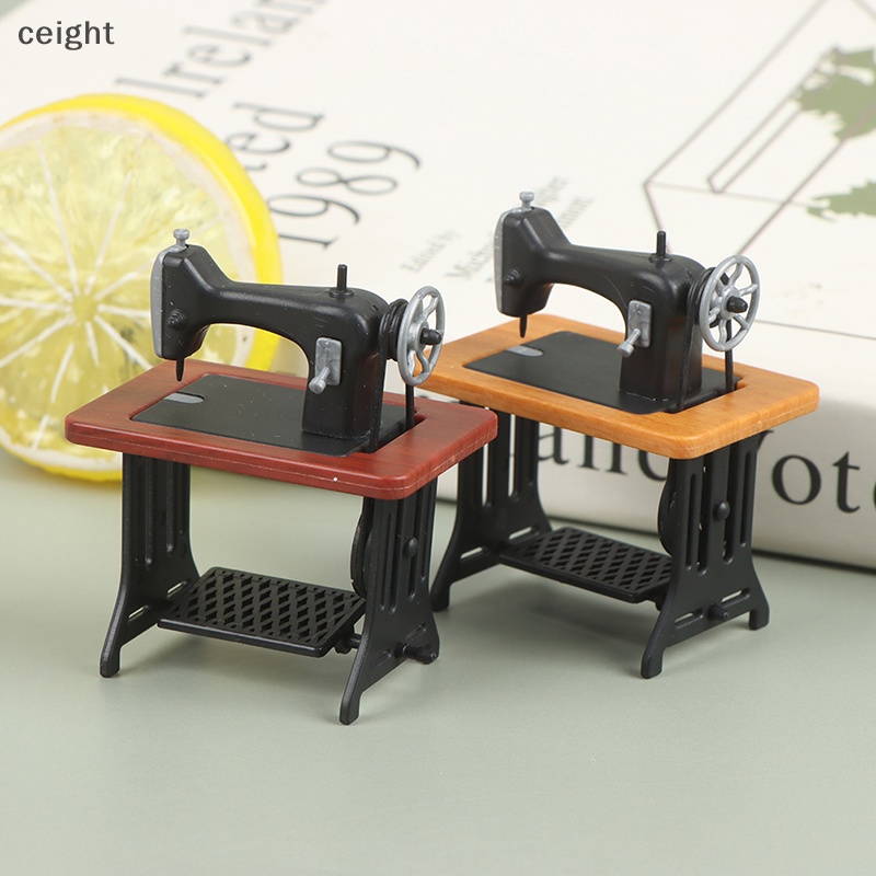 [ceight] 1:12 娃娃屋微型縫紉機模型娃娃家具裝飾玩具 VN