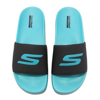 Skechers 拖鞋 Hyper Slide-Deriver 藍 黑 緩衝中底 固特異大底 男鞋 246020BKTL