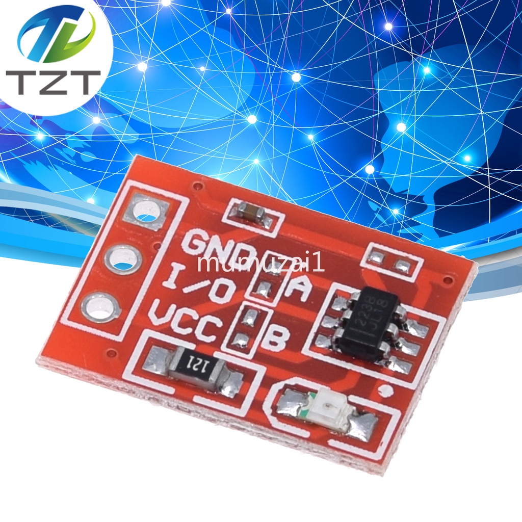 TTP223 觸摸按鍵模塊 自鎖 點動 電容式 開關 單路改造