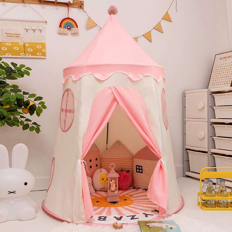 兒童小帳篷 室內家用寶寶遊戲屋 女孩公主城堡 男孩玩具屋 房子分床睡