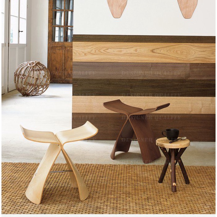 開立發票📜現貨 丹麥蝴蝶凳 換鞋凳 創意家用梳妝凳 個性簡約北歐裝飾椅子 創意Butterfly Stool矮凳