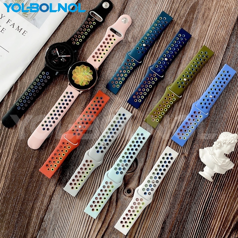 適用小米color手錶表帶 Haylou Solar LS05 LS02 LS01有品XMWT06雙色矽膠透氣腕帶表帶