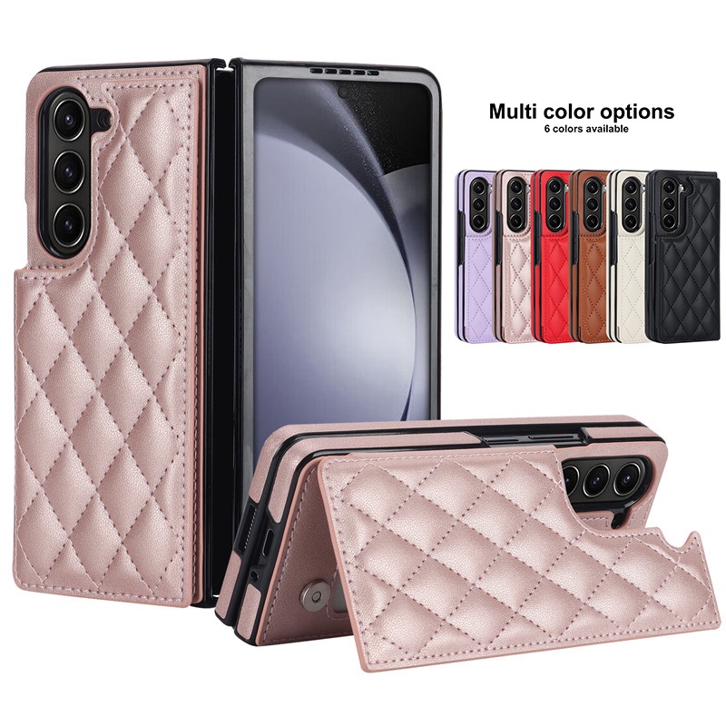 SAMSUNG 【現貨】三星 Galaxy Z Fold5 Fold4 Fold3 5G 外殼盒全保護卡磁扣時尚手機殼方