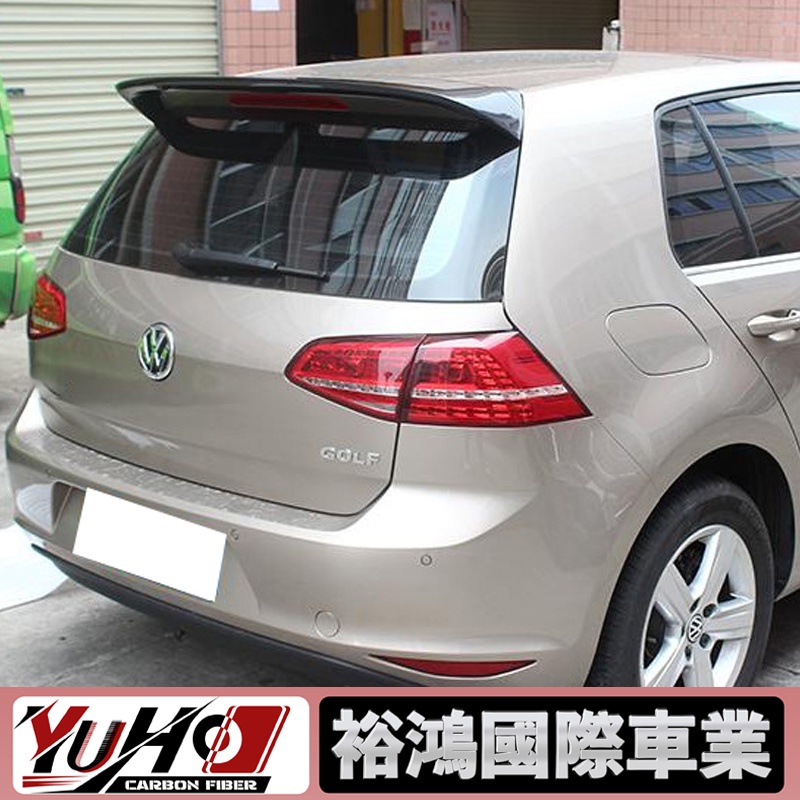 【YUHO】適用於Volkswagen福斯 GOLF 7 高爾夫7 14-17 碳纖維VOTEX款頂翼 尾翼