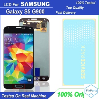 SAMSUNG 燃燒 LCD 適用於三星 Galaxy S5 G900 G900F G900M G900H LCD 屏幕