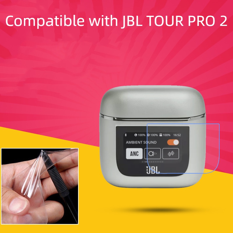 [3 件裝] 兼容 JBL TOUR Pro 2 屏幕保護膜,軟 TPU 屏幕耐用防刮擦適用於 JBL TOUR Pro