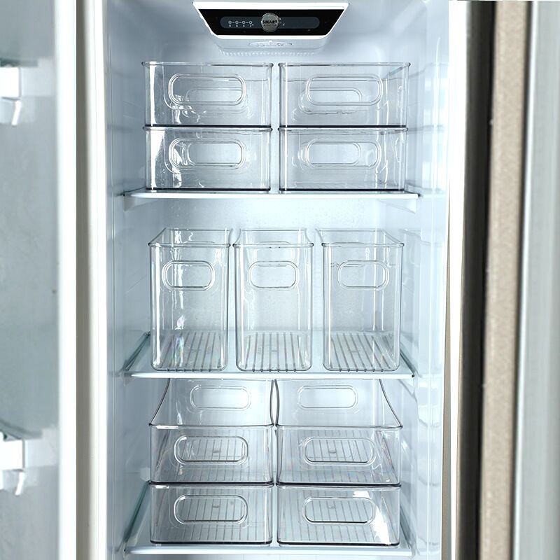 冰柜透明收納盒冷藏冷凍抽屜式整理盒儲物保鮮盒神器筐籃PET透明