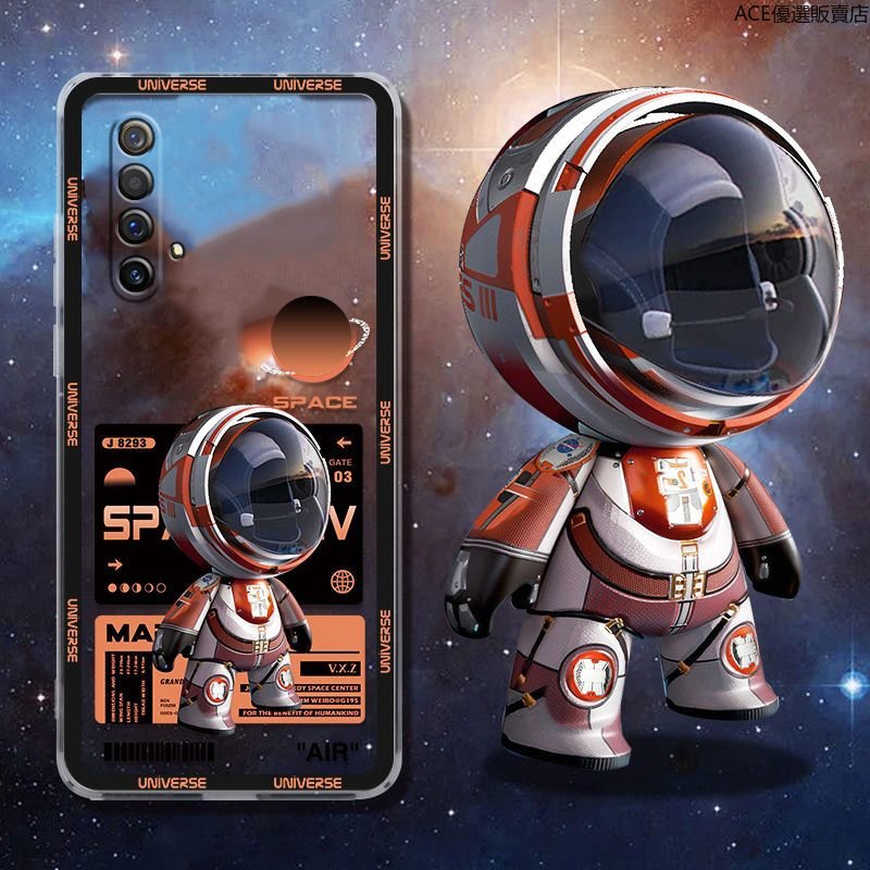 宇航員realme x50 手機殼 鏡頭全包 realme X50 5G保護殻 realme x50 防摔手機殼