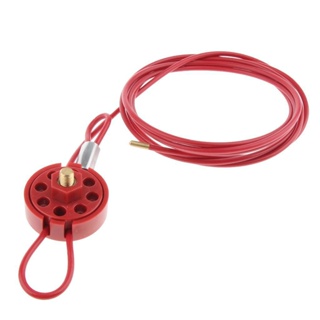 1/2/3 可調節鎖定電纜 LOTO 鎖定標籤電氣安全裝置 2m 靈活安全