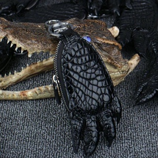 【正品】泰國真鱷魚皮汽車鑰匙包真皮鑰匙包個性創意簡約高檔鱷魚鑰匙套 F1YR