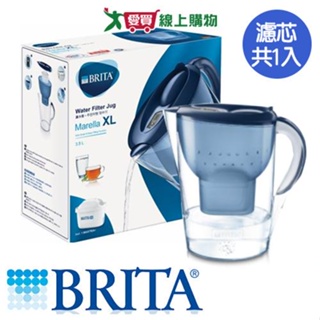 德國BRITA 馬利拉濾水壺-藍(1壺1芯)【愛買】