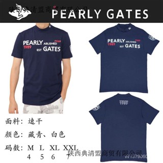 熱新款日韓高爾夫PEARLY GATES男士服裝男款GOLF圓領短袖T恤速乾球衣訂製
