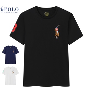 【新店促銷】男生 Polo 彩色刺繡大馬 短T 短袖T恤 休閒短T 圓領短Tee 洗水純棉材質