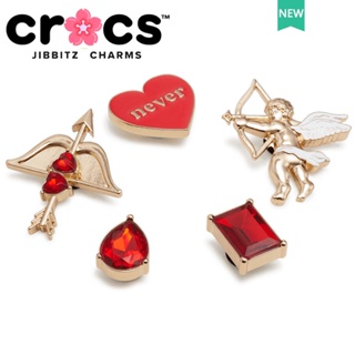 jibbitz crocs charms 金屬鞋釦 洞洞鞋配飾 紅色寶石系列 丘比特之箭 DIY趣味裝飾釦