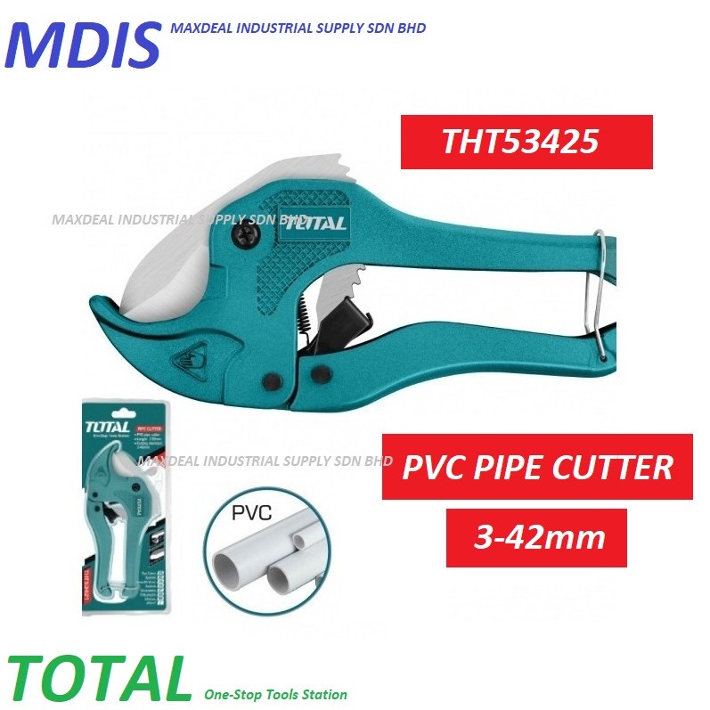 Total THT53425 PVC 切管機 3-42mm Pemotong Paip PVC