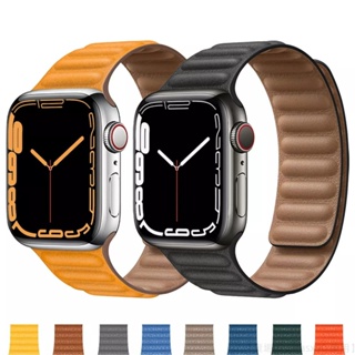 防水錶帶 適用 Apple Watch 8 7 6 5 SE 真皮錶帶 45mm 41mm 49mm 蘋果手錶錶帶 錶帶
