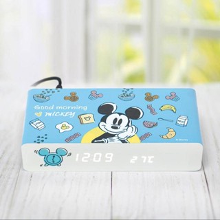 迪士尼 米奇/玩具總動員系列 USB電子鐘無線充 Qi無線充電 手機充電 鬧鐘 時鐘 三合一