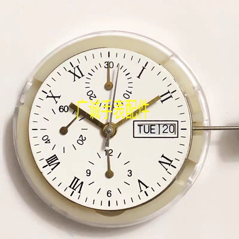 手錶配件 國產上海7750機芯 六針雙歷 9點位走小秒 自動機械機芯 SX9S