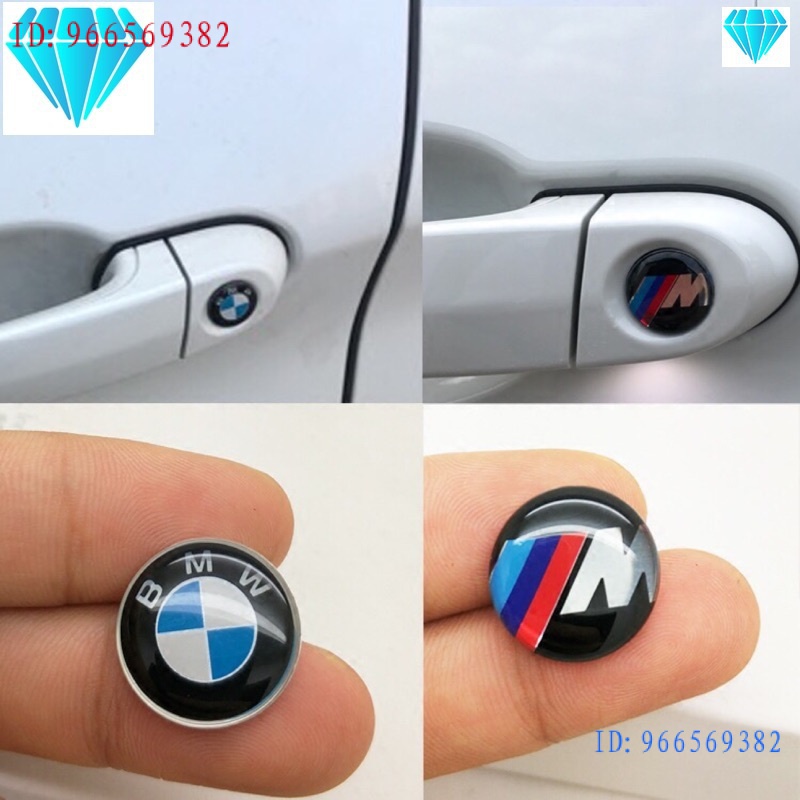 (現貨)BMW 寶馬  E90 E91 E92車門鑰匙孔標誌貼紙 鋁合金M標誌車門鎖眼貼紙標誌改裝E82 E87 E88