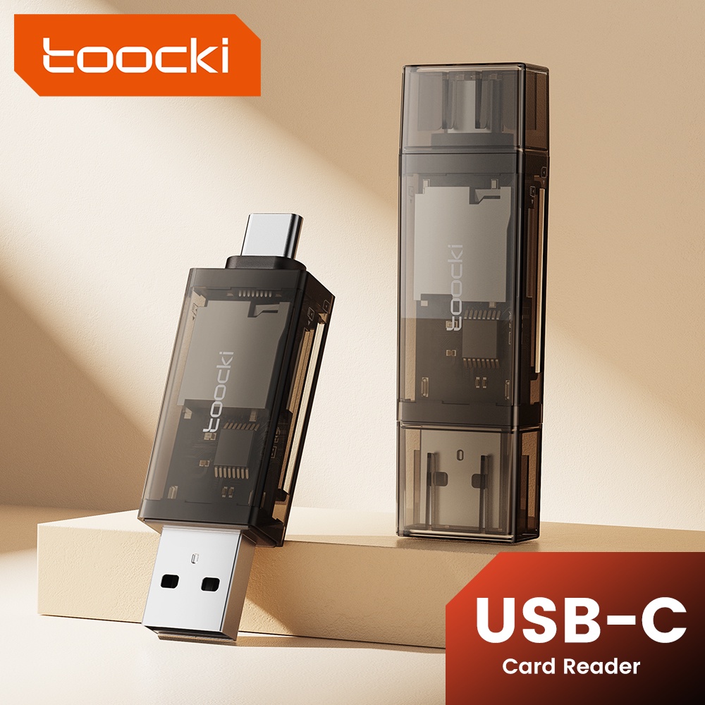 Toocki 2合1 USB2.0讀卡器 USB-A Type C SD TF 512GB適配器 OTG智能內存 SD卡