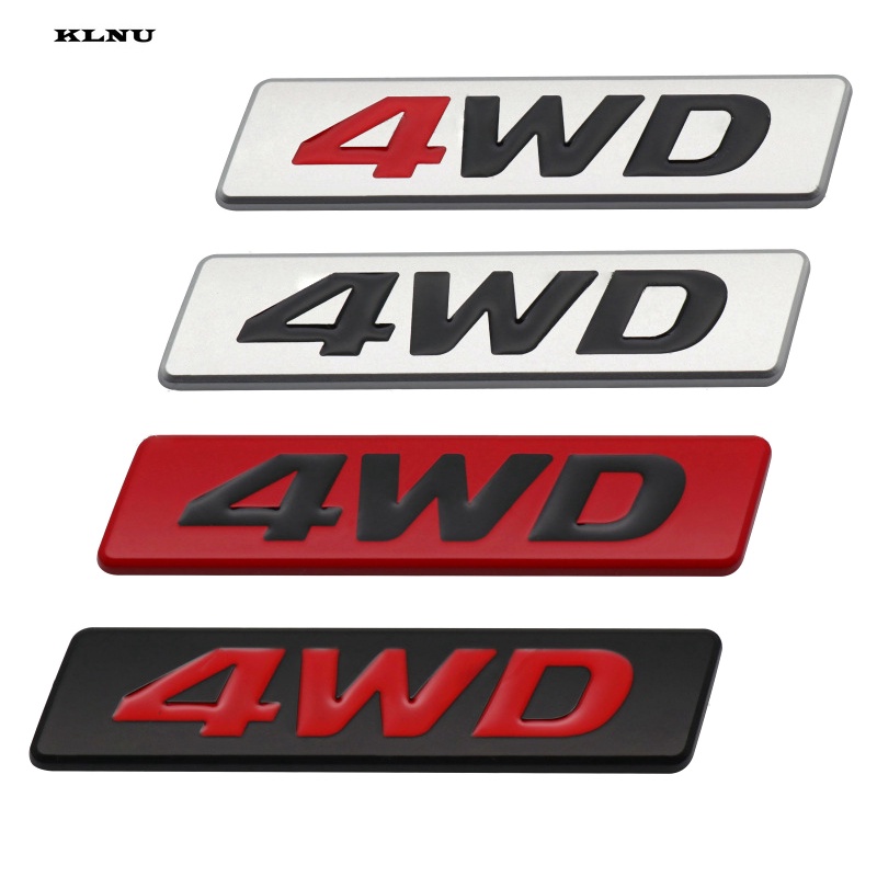 HONDA NISSAN BMW VOLKSWAGEN Klnu 創意汽車貼紙 3D 金屬鉻 4WD 4X4 標誌徽章貼
