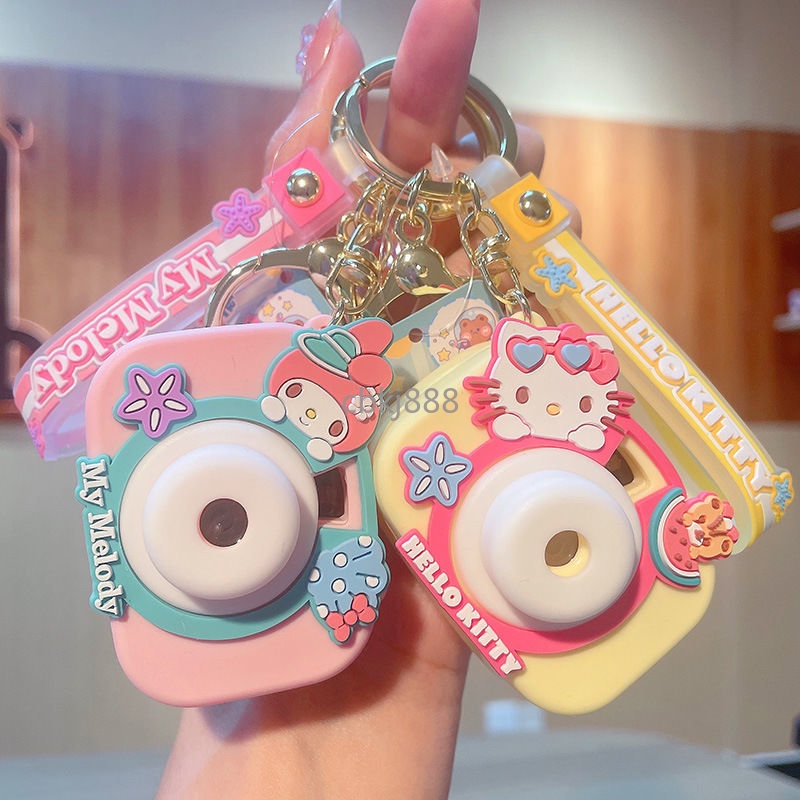 【台灣暢銷】三麗鷗投影相機鑰匙扣 卡通大耳狗 庫洛米包包掛件 汽車鑰匙圈