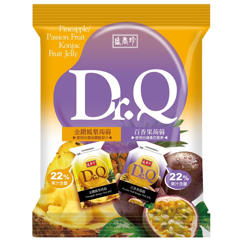 盛香珍 Dr.Q雙味蒟蒻金鑽鳳梨+百香果(420g/袋)[大買家]