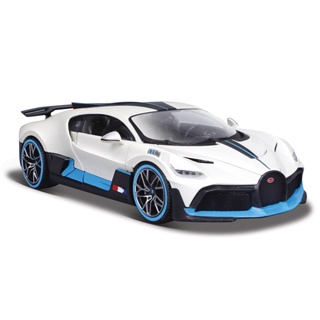 Maisto 1:24 Bugatti Divo 白色跑車靜態壓鑄車輛收藏模型汽車玩具