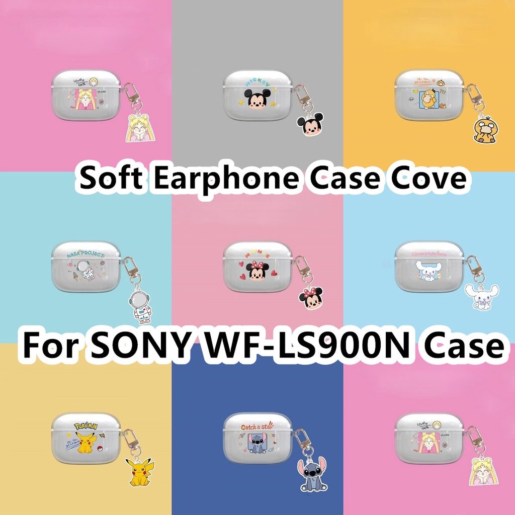 [快速發貨] 適用於 SONY WF-LS900N 保護套透明清新風格適用於 SONY Linkbuds S 保護套軟耳