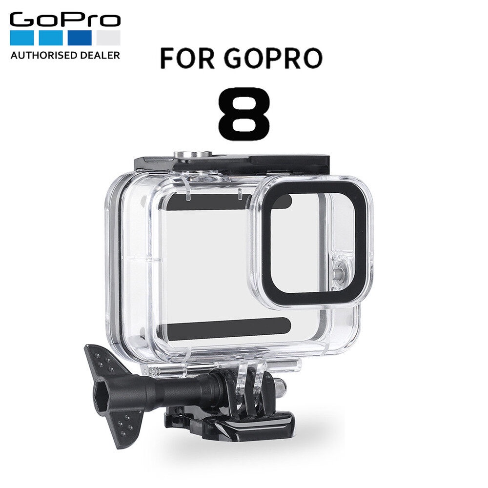 適用於 Go Pro 8 配件的 GoPro Hero 8 黑色潛水保護水下潛水罩 60M 防水外殼