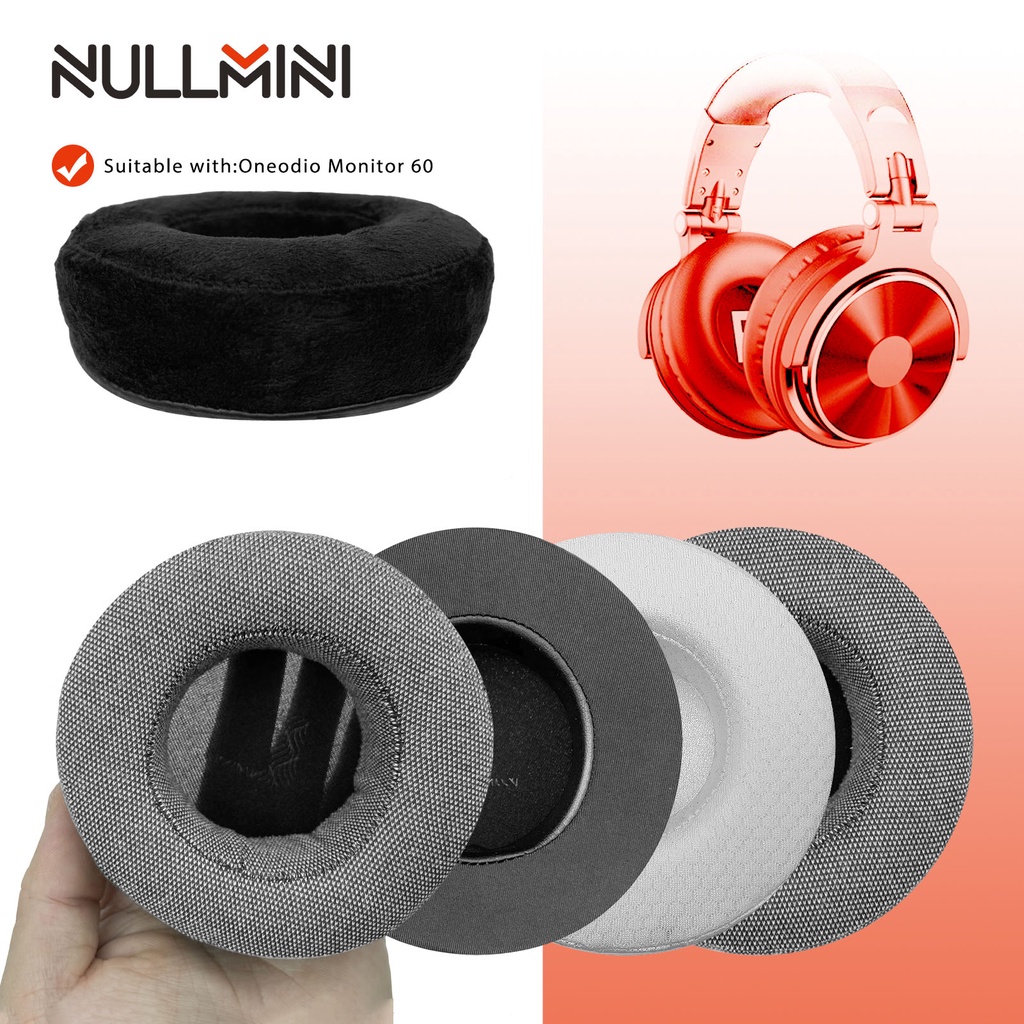 Nullmini 替換耳墊適用於 Oneodio Monitor 60 耳機冷卻凝膠耳墊耳罩套頭帶