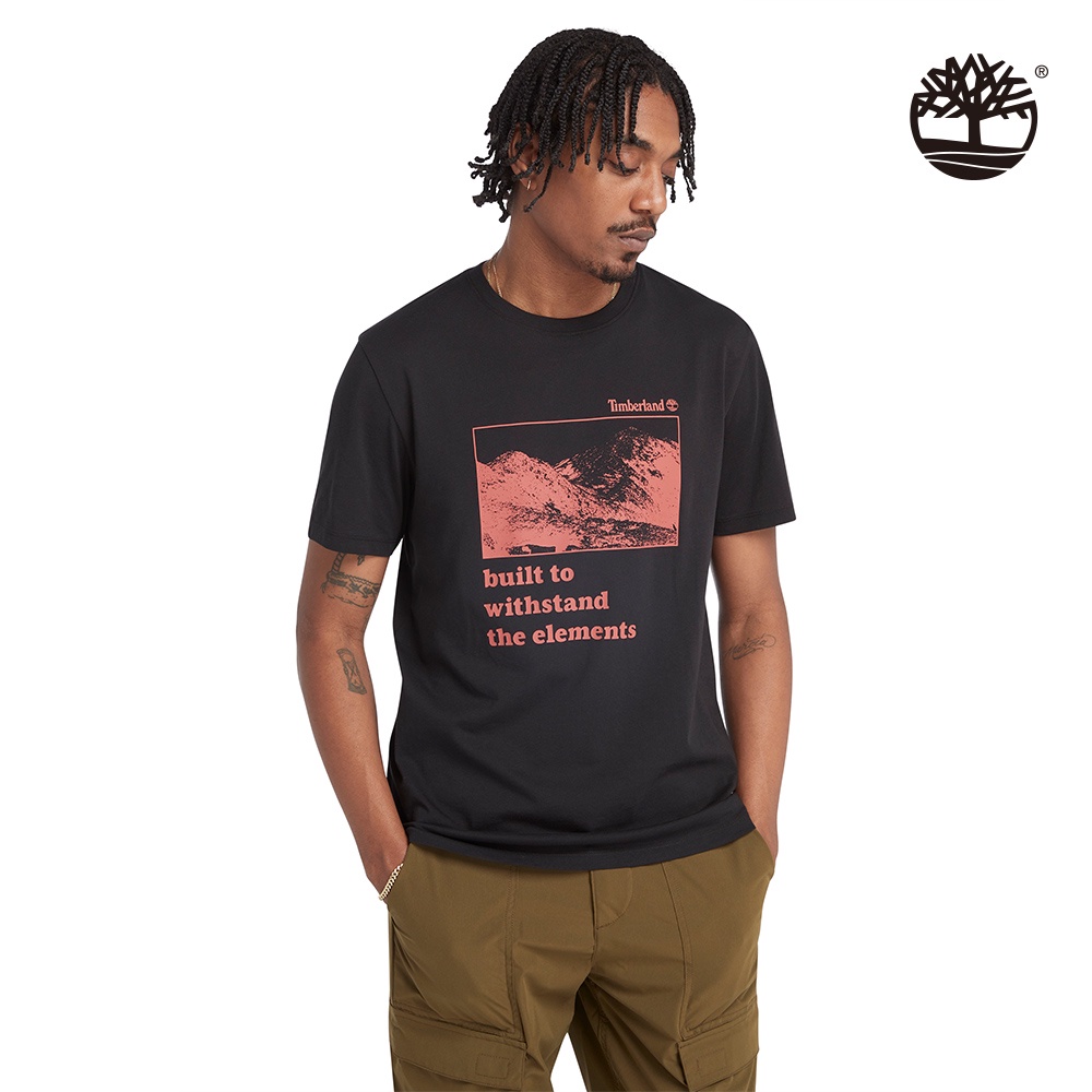 Timberland 男款黑色短袖T恤|A2KJ1001