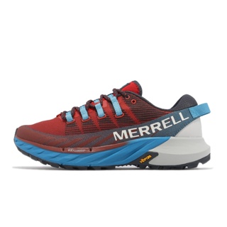 Merrell 戶外鞋 Agility Peak 4 紅 藍 黃金大底 男鞋 郊山健行 越野【ACS】 ML067463