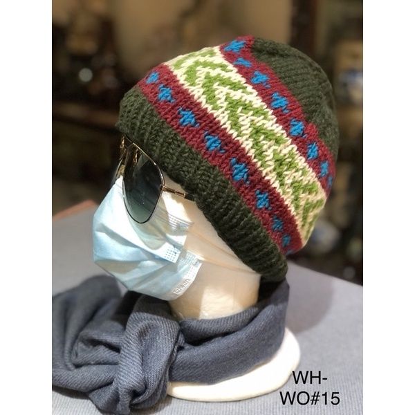 尼泊爾手工編織羊毛帽.羊毛帽.溫暖您的頭頭不受寒喔~ (WH-WO#15)