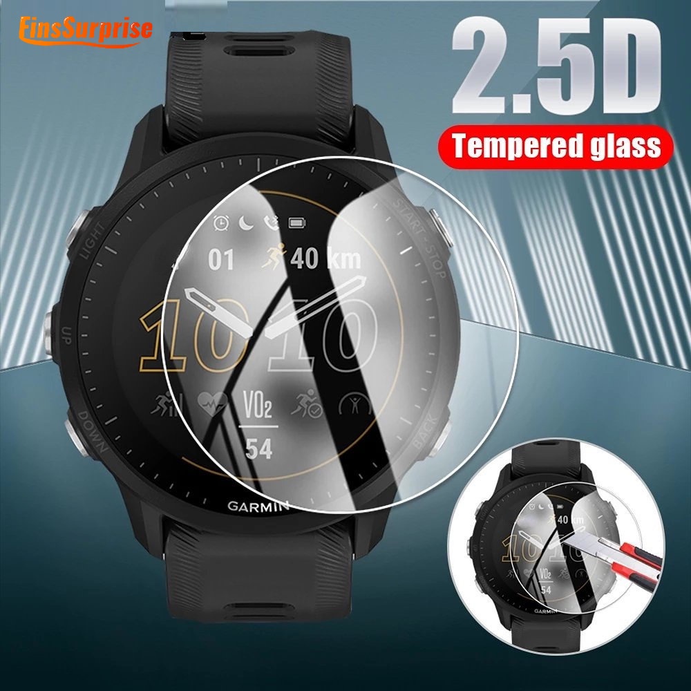 【批發價】 5個起批 全曲面高清透明超薄鋼化玻璃膜/防油防水手錶膜兼容Garmin Forerunner 955 2