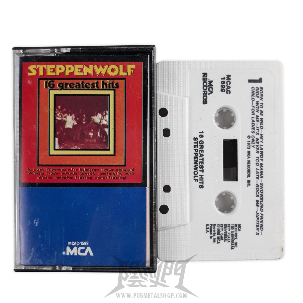 Steppenwolf-16 Greatest Hits 老懷舊錄音帶 音樂卡帶 磁帶重金屬樂團 搖滾