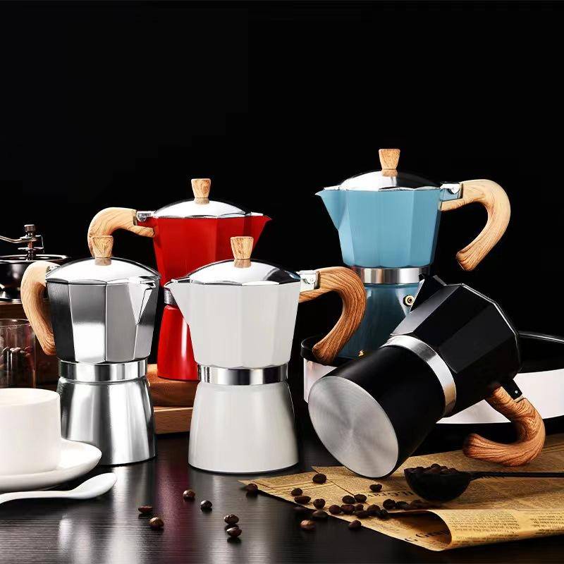 爆款歐式木紋手柄咖啡壺土耳其咖啡器具戶外可擕式煮咖啡工具