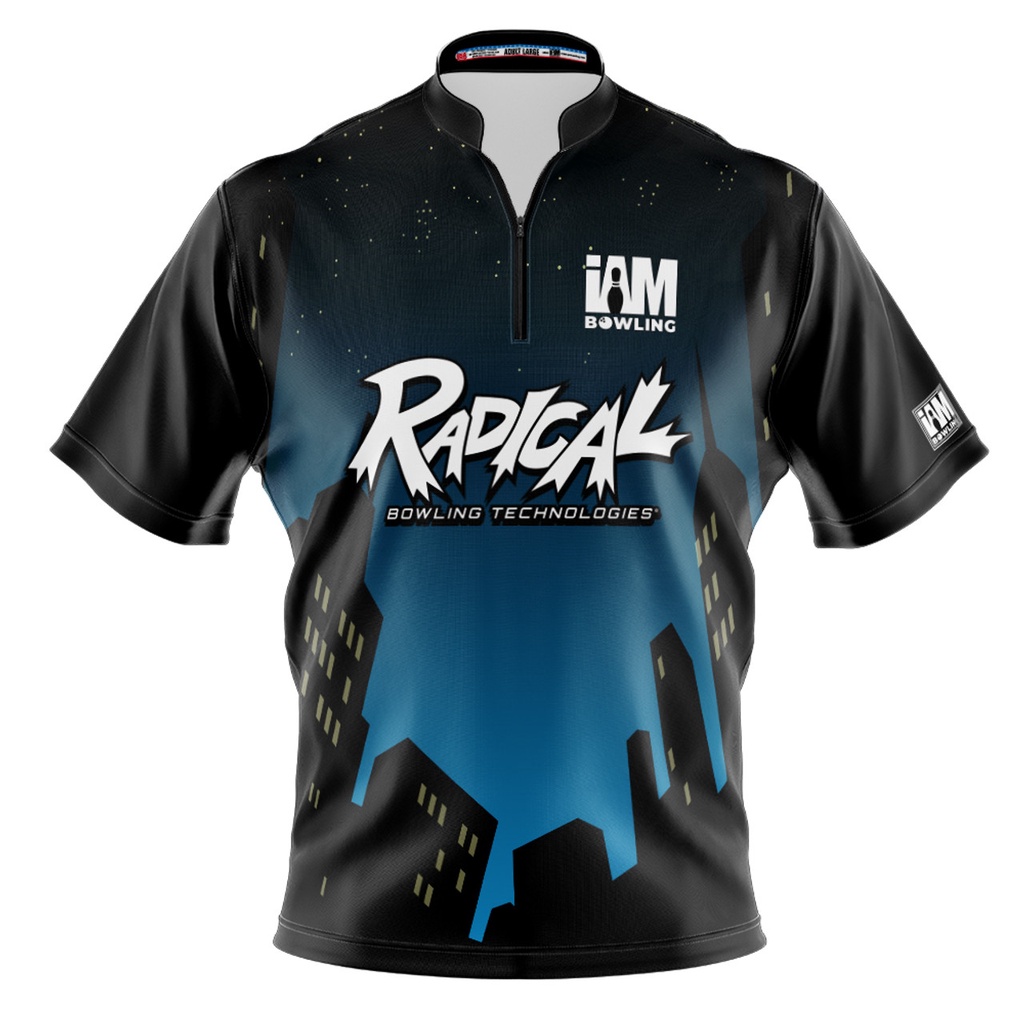 Radical DS 保齡球衫 - 設計 2106-RD 3D 拉鍊保齡球衫 DIY 名稱