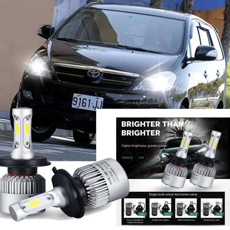 豐田 適用於 Toyota Innova 2006-2012(頭燈) LED XI 80W 燈汽車汽車頭燈燈 S2 60