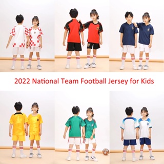 2022-23年克羅埃西亞墨西哥比利時荷蘭國家隊足球衣兒童款 男孩女孩足球服套裝