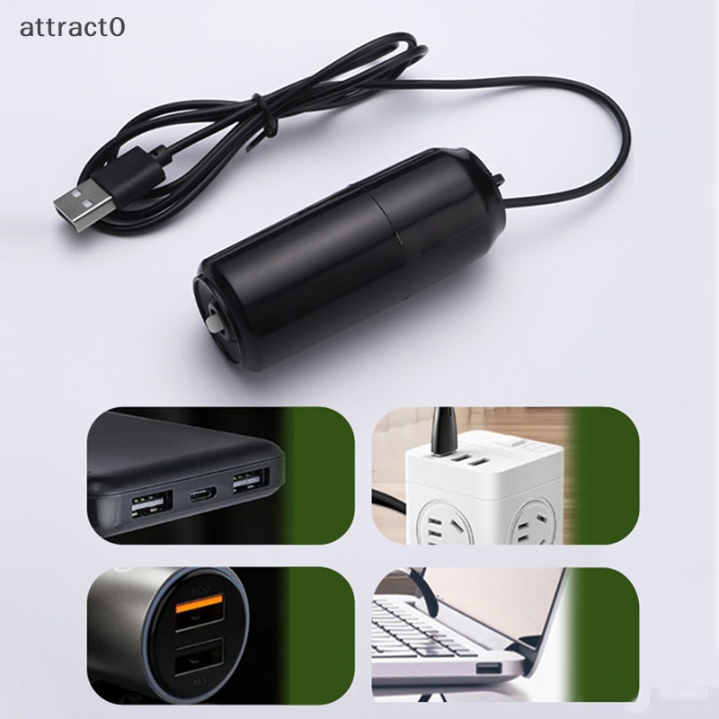 Attact 便攜式水族箱氧氣氣泵魚 USB 靜音空氣壓縮機增氧機 TW