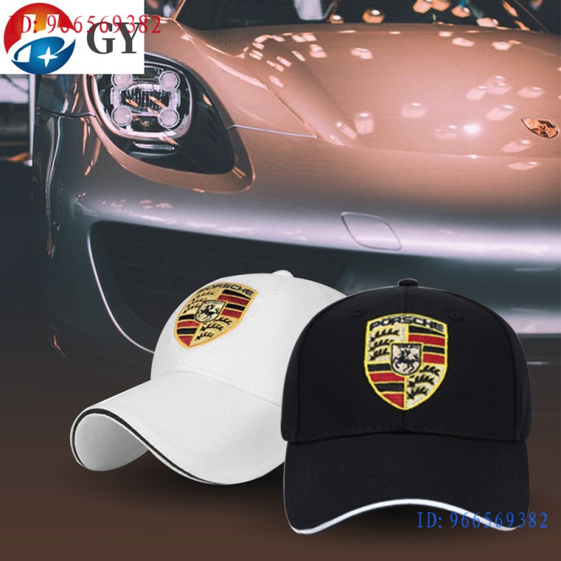 現貨適用Porsche保時捷帽子 車迷車隊賽車棒球帽 男刺繡夏季遮陽鴨舌帽 禮品紀念帽子911 997 Boxster