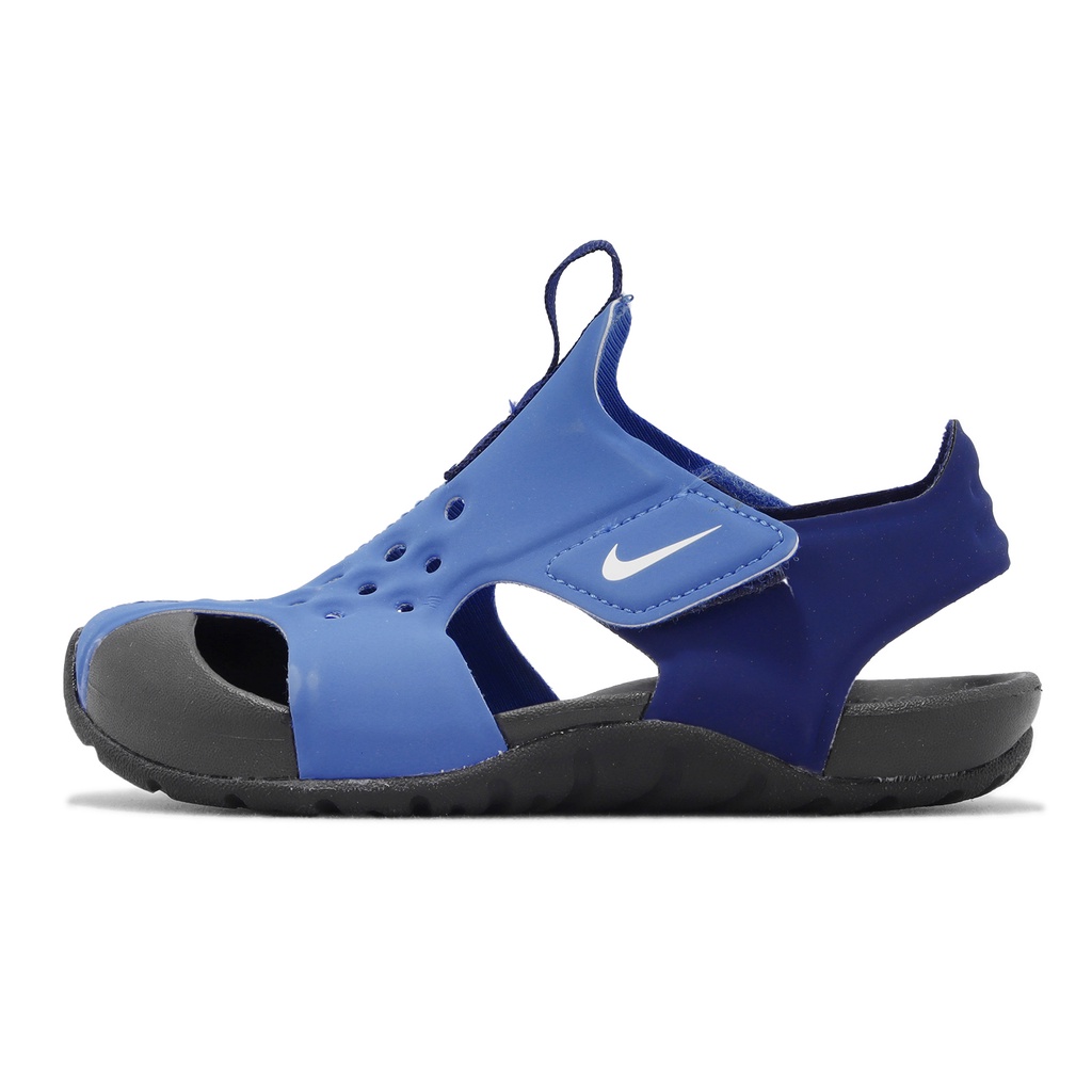 Nike 童鞋 Sunray Protect 2 PS 藍 黑 魔鬼氈 小朋友 護趾涼鞋【ACS】 943826-403