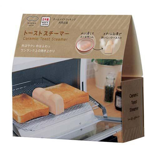 ☆小比愛日本☆ 現貨 日本製 MARNA 吐司造型 烤麵包 烘焙 加濕塊 陶瓷 烘焙 加溼塊 土司 烤箱用 日本 加溼器