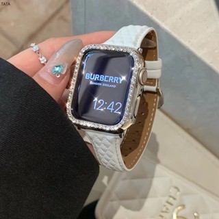 【高品質 免運】 小香風 真皮錶帶 apple watch 女士錶帶 44 40 41 45 iwatch7 8 6