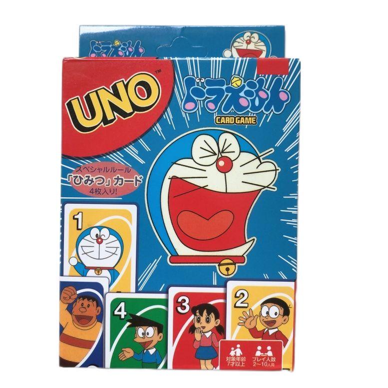 UNO哆啦A夢聯動接龍遊戲機器貓卡通優諾牌休閒聚會親子桌遊