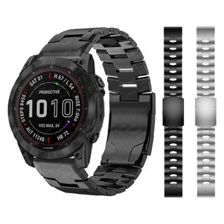 Garmin Fenix 7X 7 6x Pro 錶帶 QuickFit 快速鈦合金錶帶的金屬錶帶