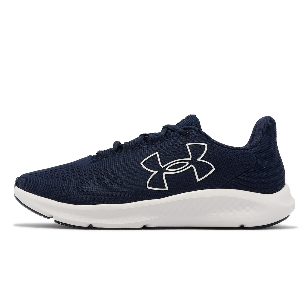 Under Armour 慢跑鞋 Charged Pursuit 3 BL 深藍 白 UA 男鞋 3026518400